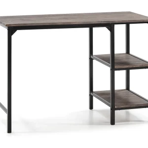 Bureau Colón Zwart, Computerbureau, 2 planken Bureau Colón Zwart, Computerbureau, 2 planken