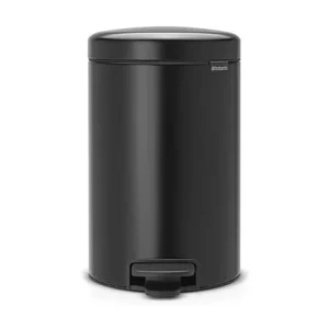 Brabantia Newicon 12L Pedaalemmer van Zwart Metaal Anti-Geur Brabantia Newicon 12L Pedaalemmer van Zwart Metaal Anti-Geur