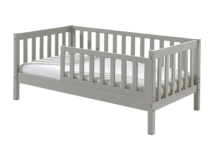 Cama Vipack Tod 70X140 com Estrado de Ripas Cinzento PETITS-MEUBLES