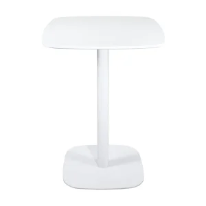 Design bistrotafel keuken, hoogte 75cm, blad 60x60cm, 1-2 personen metalen poot SILA (Wit) Design bistrotafel keuken, hoogte 75cm, blad 60x60cm, 1-2 personen metalen poot SILA (Wit)