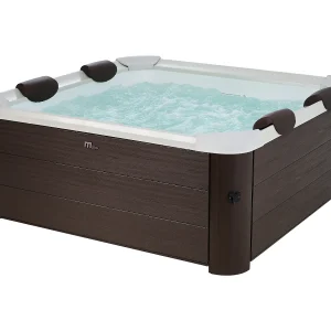 Bruine halfharde spa met 6 plaatsen, 120 stralen, L160 x B160 x H65 cm, MAKEMO van MSPA Bruine halfharde spa met 6 plaatsen, 120 stralen, L160 x B160 x H65 cm, MAKEMO van MSPA