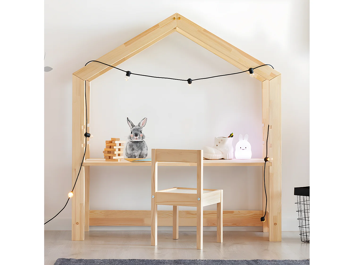 Bureau met stoel Louis Bois