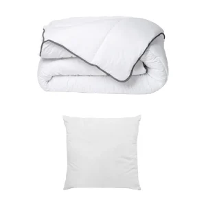 Set zijdezacht dekbed 140 x 200 cm + 1 hoofdkussens 60 x 60 cm – Wit – BIESYA Set zijdezacht dekbed 140 x 200 cm + 1 hoofdkussens 60 x 60 cm – Wit – BIESYA
