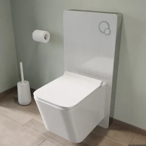 Decoratief voorwandsysteem voor hang-wc, wit, SPINOSA Decoratief voorwandsysteem voor hang-wc, wit, SPINOSA