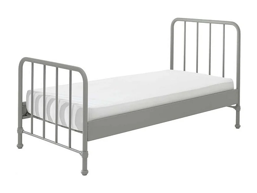 Bronx matgroen metalen eenpersoonsbed 90x200 cm