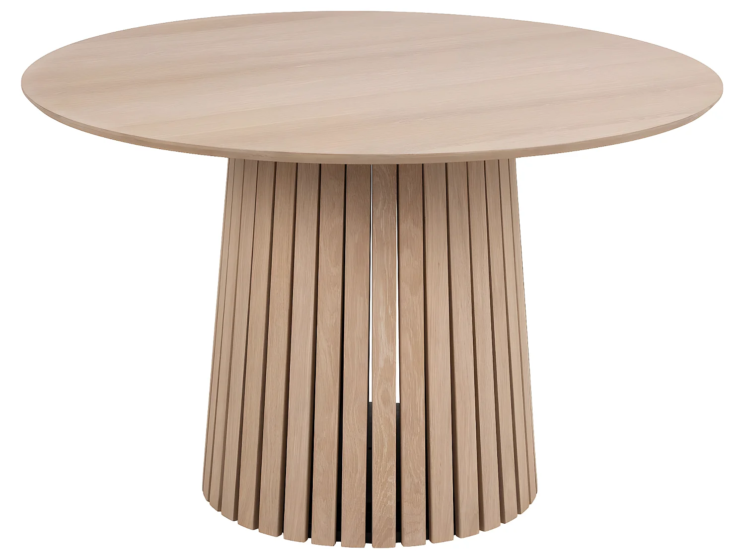 Chrissy eetkamertafel Ø120cm natuur.