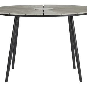 Dance tuintafel Ø120 cm, zwart en lichtgrijs. Dance tuintafel Ø120 cm, zwart en lichtgrijs.