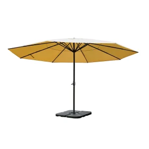 Carpi Pro parasol Ø 5m, crème met standaard Carpi Pro parasol Ø 5m, crème met standaard