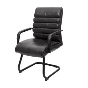 Conferentiestoel MCW-H31,  kunstleer zwart