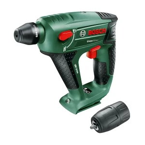 Draadloze Bosch Uneo Maxx Boorhamer – Laadtijd 1u – Slagfrequentie 5000 slagen/min – Geleverd met accessoireset