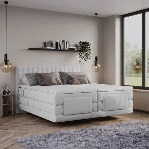 Set complete boxspring – 2 x 90 x 200 cm – Velours – Lichtgrijs – DONISI van PALACIO Set complete boxspring – 2 x 90 x 200 cm – Velours – Lichtgrijs – DONISI van PALACIO