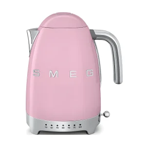 Draadloze waterkoker Smeg 1,7L 2400W Roze roestvrij staal met LED-temperatuurinstellingen en warmhoudfunctie Draadloze waterkoker Smeg 1,7L 2400W Roze roestvrij staal met LED-temperatuurinstellingen en warmhoudfunctie
