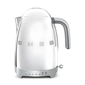 Draadloze Smeg waterkoker 1,7L roestvrij staal met LED-temperatuurinstellingen en warmhoudfunctie Draadloze Smeg waterkoker 1,7L roestvrij staal met LED-temperatuurinstellingen en warmhoudfunctie