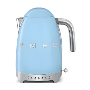 Draadloze waterkoker Smeg 1,7L 2400W Pastelblauw met LED-temperatuurinstellingen en automatische uitschakeling Draadloze waterkoker Smeg 1,7L 2400W Pastelblauw met LED-temperatuurinstellingen en automatische uitschakeling