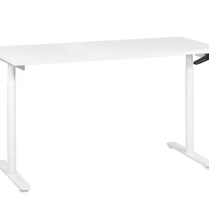 Bureau handmatig verstelbaar wit 160 x 72 cm DESTINAS