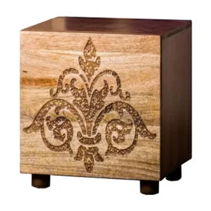 Damask | Sidetable met 1 deur in bruin Damask | Sidetable met 1 deur in bruin