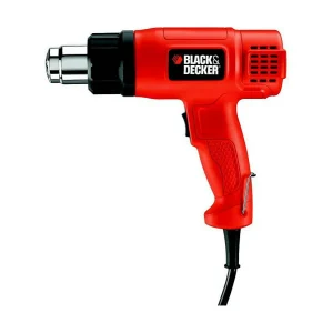 Draaibare heteluchtpistool BLACK & DECKER 1750W 2 temperaturen 460/600°C 2 luchtstroomniveaus 250/450 liter/min