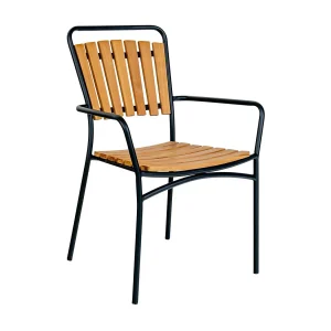 Cleveland tuinstoel teak,zwart.