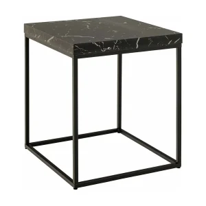 Carossa salontafel 40cm marmer decor zwart.