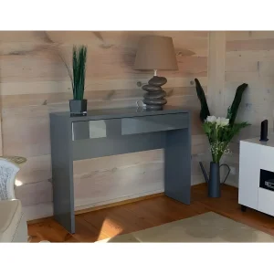 Console LOVY – Hout met Zwarte Metalen Poten Console LOVY – Hout met Zwarte Metalen Poten