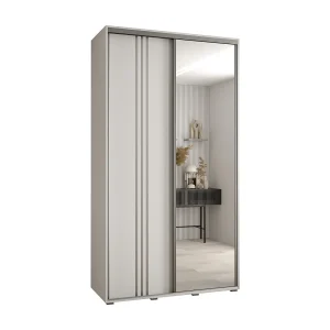 DAVOS 7 KLEDINGKAST MET SCHUIFDEUREN 235,2/130/45 2 deuren (Wit/Wit/Zilver) DAVOS 7 KLEDINGKAST MET SCHUIFDEUREN 235,2/130/45 2 deuren (Wit/Wit/Zilver)