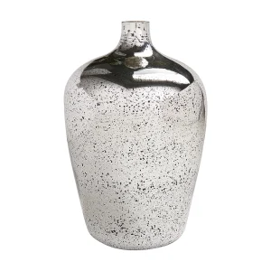 Bloemenvaas KACHORI Glas 40 cm Zilver
