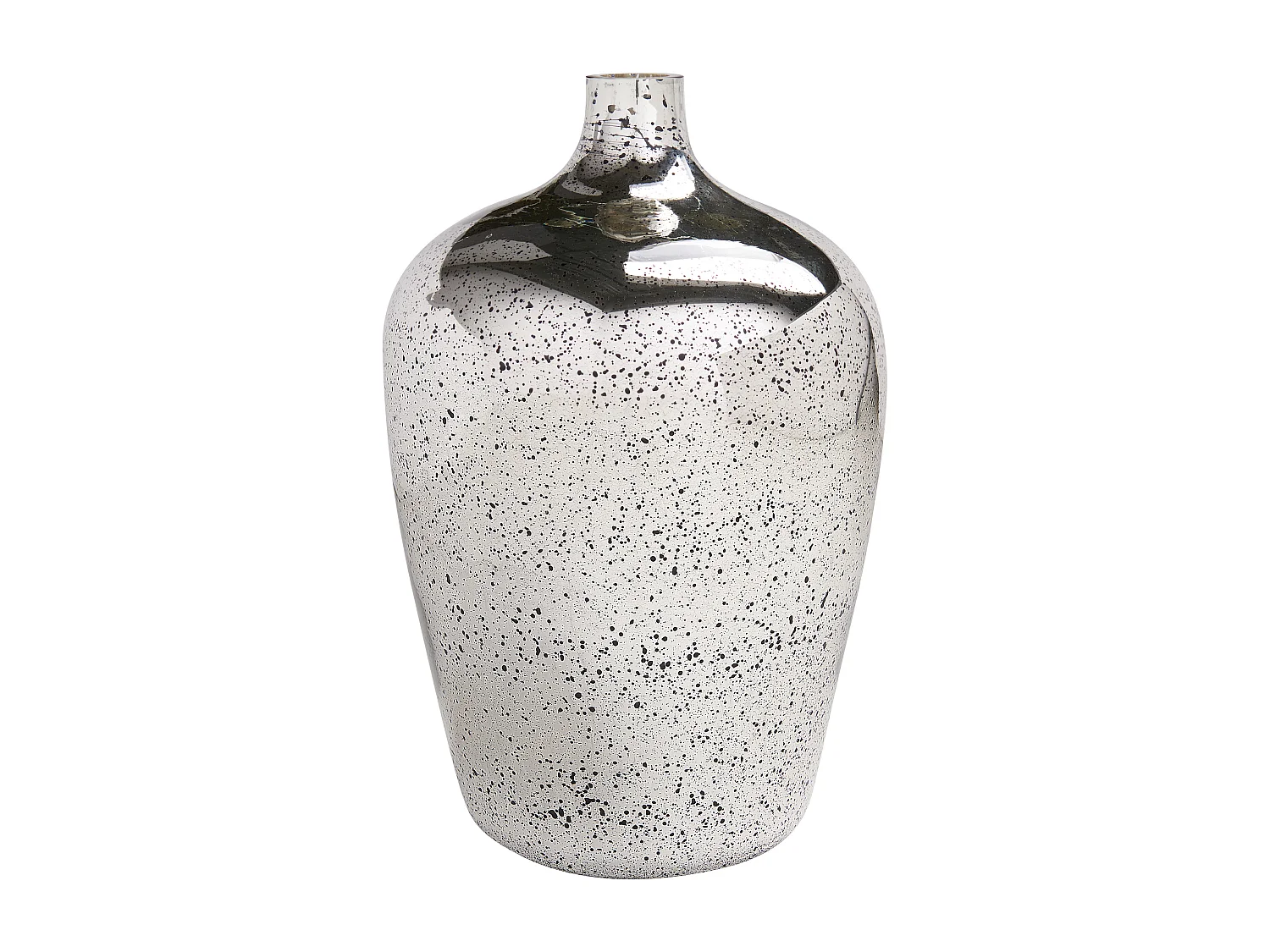 Bloemenvaas KACHORI Glas 40 cm Zilver