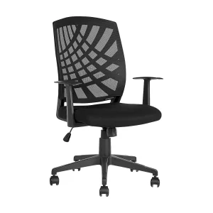 Bureaustoel polyester zwart BONNY Bureaustoel polyester zwart BONNY