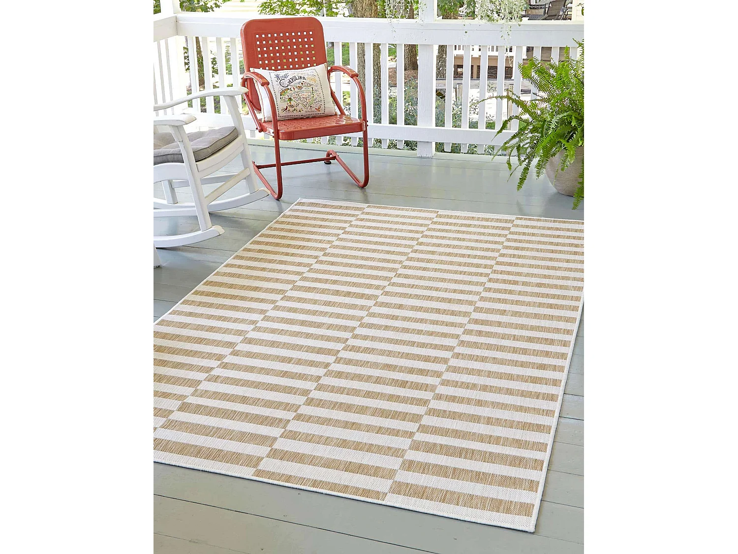 Buitenkleed - 245x155 - Taupe - Tulum