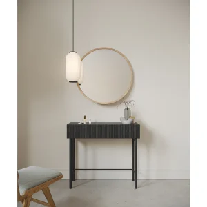 Consoletafel met lade – staand – 90 cm – Kleur Portland essenhout – NOLIE