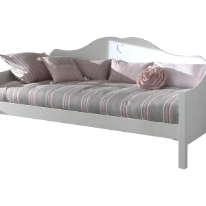 Dagbed 90×200 cm wit gelakt hout Hart Dagbed 90×200 cm wit gelakt hout Hart