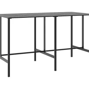 Chrysto  Bartafel 200x100x110 cm gepoedercoat staal zwart