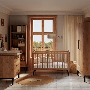 Complete babykamer met meegroei ledikant 70×140 commode en 2-deurs kledingkast Pinio Retro Hout Complete babykamer met meegroei ledikant 70×140 commode en 2-deurs kledingkast Pinio Retro Hout