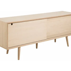 Canes dressoir massief eiken wit geloogd.