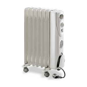 Olieradiator 2000W Wit Dio – Wielen en Instelbare Thermostaat Olieradiator 2000W Wit Dio – Wielen en Instelbare Thermostaat