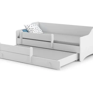 Cama dupla 160 x 80 com colchões e estrados incluídos Kobi Eryk II