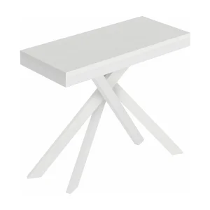 Console extensible 90×40/196 cm Saki Small Evolution frêne blanc structure blanc Console extensible 90×40/196 cm Saki Small Evolution frêne blanc structure blanc