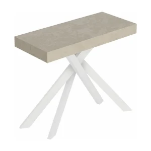 Console extensible 90×40/196 cm Saki Small pieds cachemire blanc Console extensible 90×40/196 cm Saki Small pieds cachemire blanc