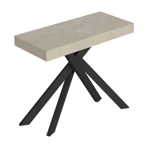 Console extensible 90×40/196 cm Saki Small cachemire pieds anthracite Console extensible 90×40/196 cm Saki Small cachemire pieds anthracite
