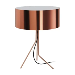 DIAGONAL tafellamp moderne stijl – H 59,8 cm – kunststof lampenkap ø45 cm – aan&uit – 1,5 m kabel E27 13W – staal en koper – IP20 – binnen DIAGONAL tafellamp moderne stijl – H 59,8 cm – kunststof lampenkap ø45 cm – aan&uit – 1,5 m kabel E27 13W – staal en koper – IP20 – binnen