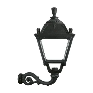 CITY INDURA wandlamp klassieke stijl – H 85 cm x breedte 61 cm – E27 70W – hars – IP55 – zwart
