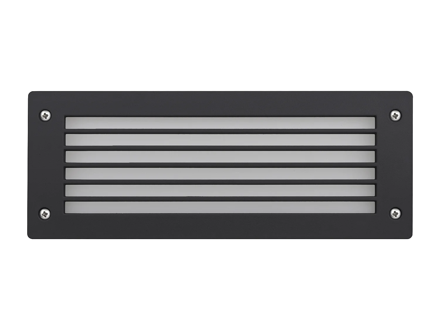 DEVON outdoor inbouw moderne en veelzijdige stijl - L. 29,3 - rechthoekig met rooster - 2x Gx53 LED T2 3W - hars - K select - ip66 - hars en zwart