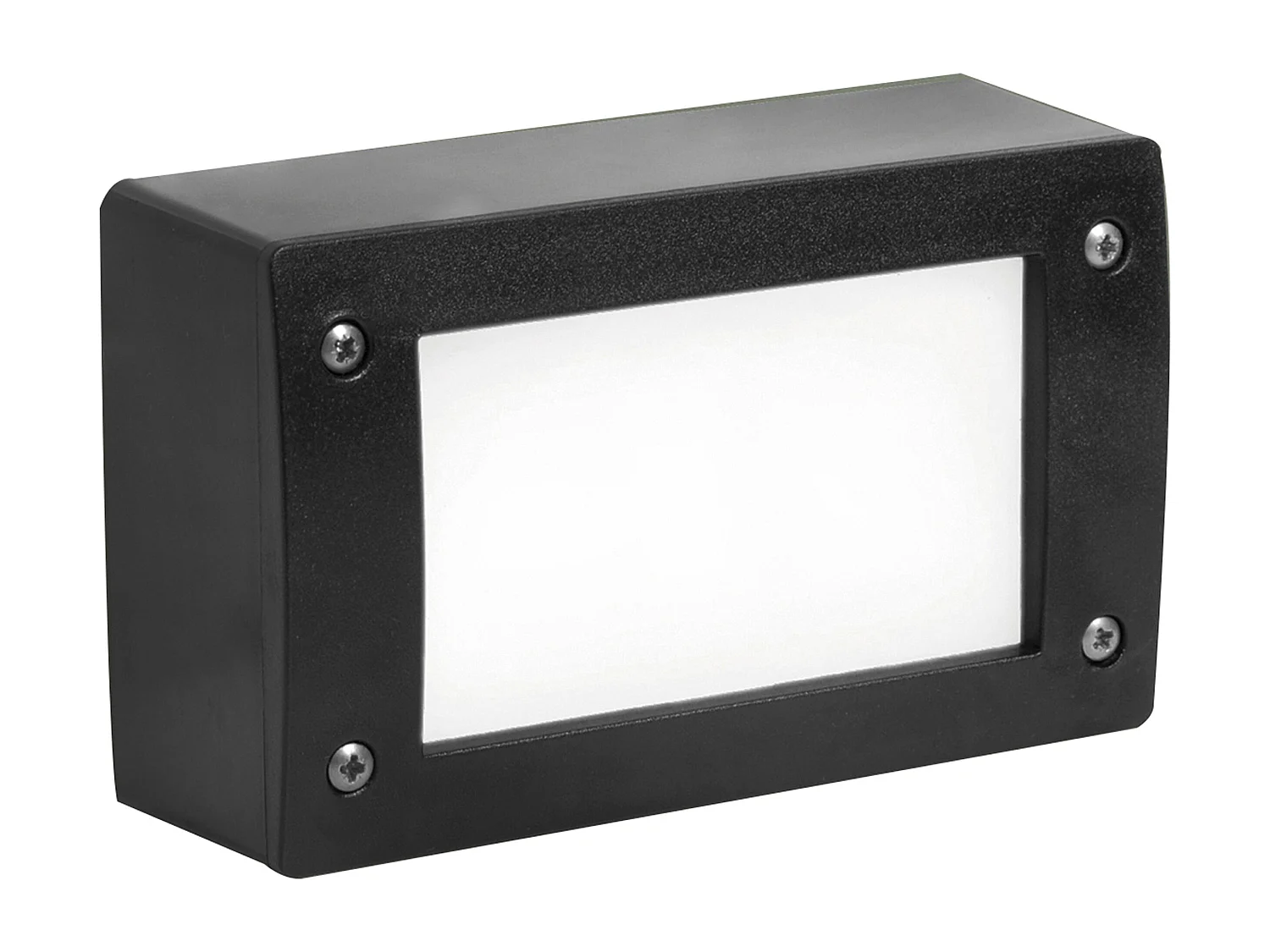 DEVON moderne en veelzijdige stijl voor buiteninbouw - L.20 cm - rechthoekig - Gx53 LED T2 3W - hars - K select - ip66 - hars en zwart