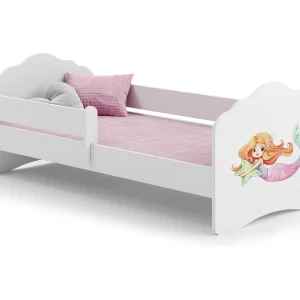 Cama de criança 140 x 70 colchão e estrado incluídos Kobi Wave Mermaid Cama de criança 140 x 70 colchão e estrado incluídos Kobi Wave Mermaid