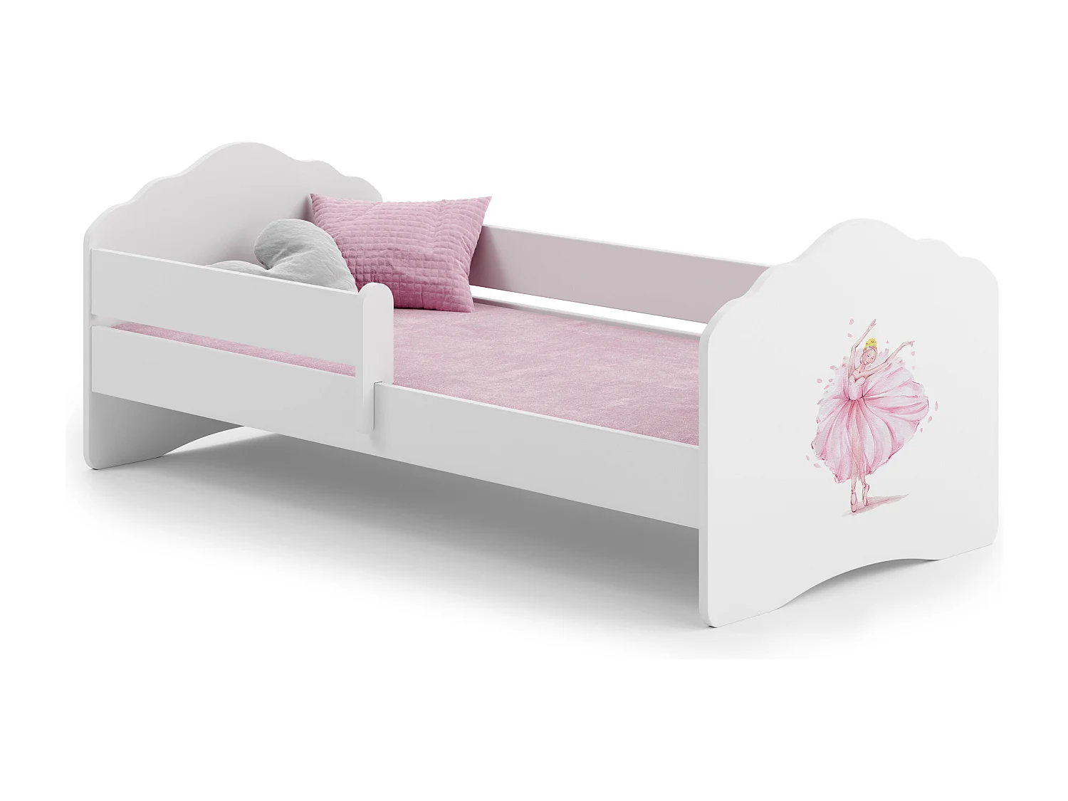 Cama de criança 140 x 70 colchão e estrado incluídos Kobi Wave Princess in the Crown