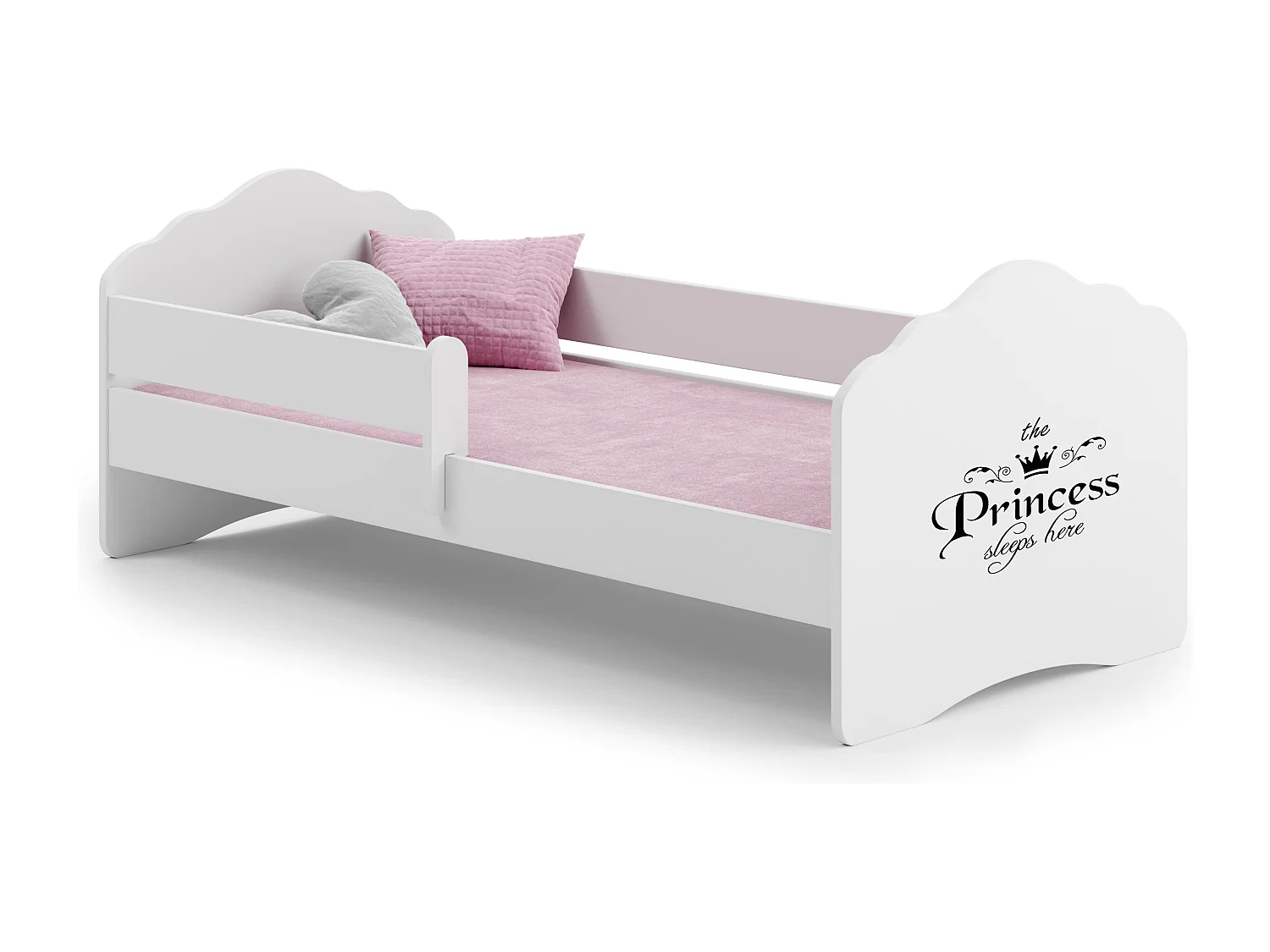 Cama de criança 140 x 70 colchão e estrado incluídos Kobi Wave Princess