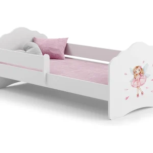 Cama de criança 160 x 80 colchão e estrado incluídos Kobi Wave Girl with wings Cama de criança 160 x 80 colchão e estrado incluídos Kobi Wave Girl with wings