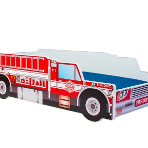 Cama de criança com colchão e estrado incluídos 140 x 70 Kobi Fire Truck Cama de criança com colchão e estrado incluídos 140 x 70 Kobi Fire Truck