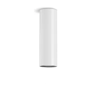 Deckenleuchte im modernen Stil TANIA – H 17 cm x T 5,5 cm – GU10 50 W – Stahl und Weiß – IP20