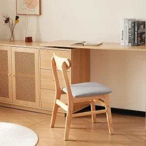 Draaibare intrekbare kaptafel in MDF – 3 deuren en 3 laden – Wit Draaibare intrekbare kaptafel in MDF – 3 deuren en 3 laden – Wit